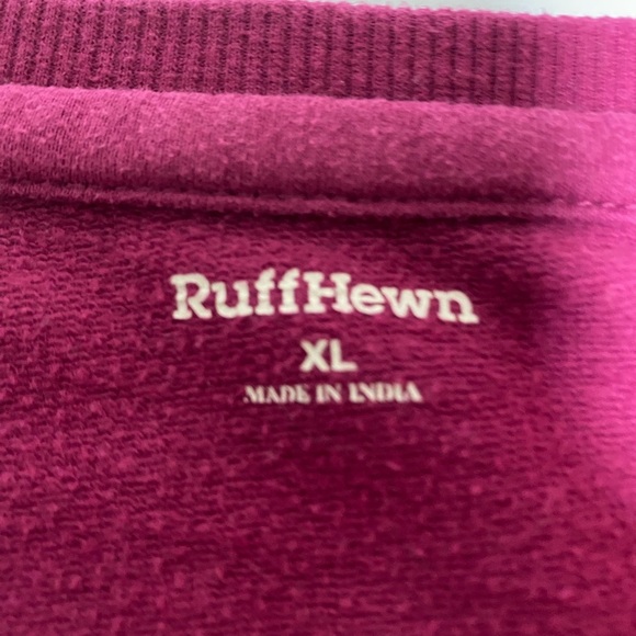 Ruff Hewn Pink Embroidered Paisley Pullover Sweatshirt Boho Womans Size XL - Picture 3 of 8